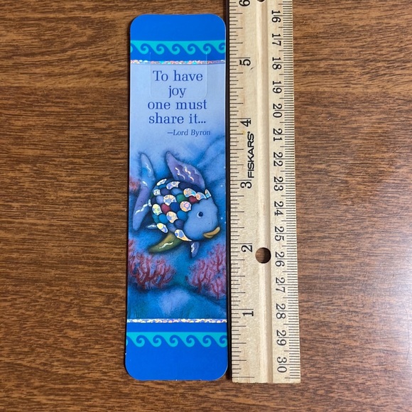 Vintage 1992 Rainbow Fish Bookmark “Joy” - Picture 2 of 3